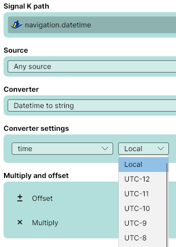Selecting the Time Zone