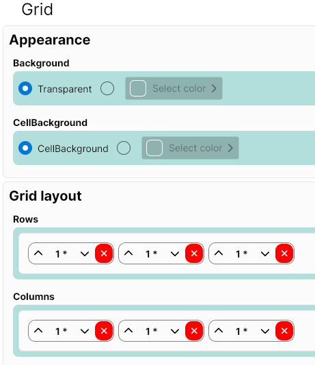 Grid properties