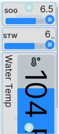 New VerticalBar for Water Temp