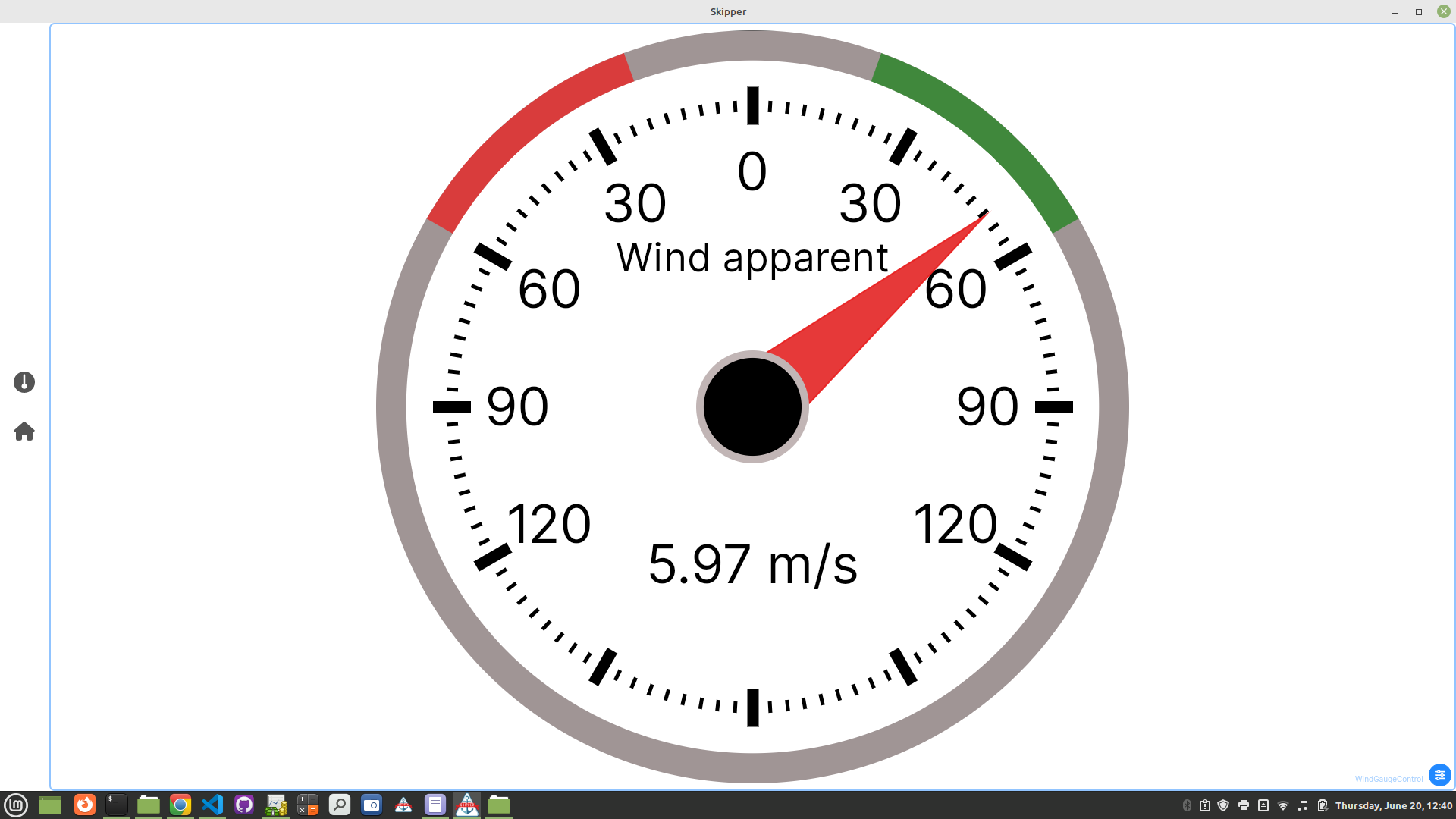 Single Wind Gauge