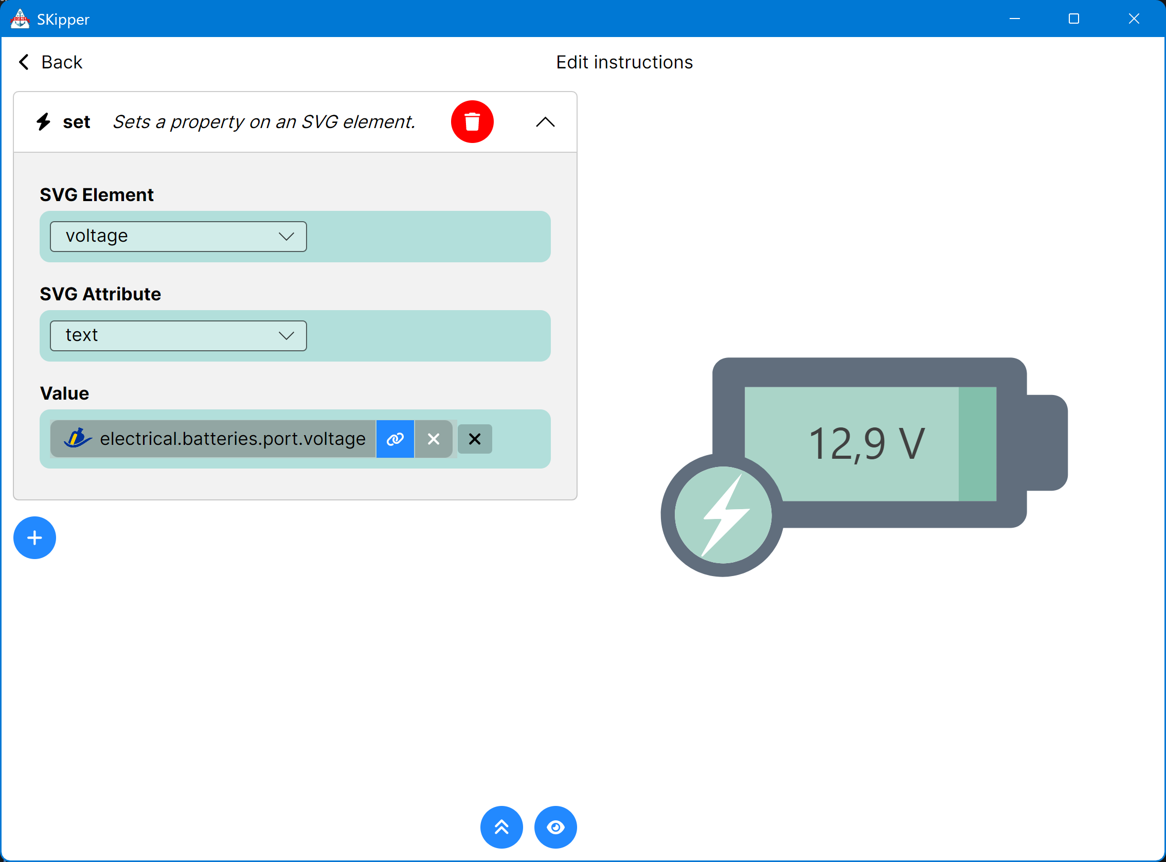 Vector image instructions - editor